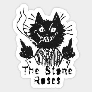 the stone rose and the bad cat Sticker